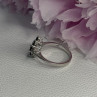925 Sterling Silver Dark Blue & White Sapphire Ring Size 9 ; 7 ; 6.5