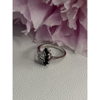 925 Sterling Silver Dark Blue & White Sapphire Ring Size 9 ; 7 ; 6.5