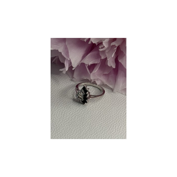 925 Sterling Silver Dark Blue & White Sapphire Ring Size 9 ; 7 ; 6.5