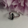 925 Sterling Silver Dark Blue & White Sapphire Ring Size 9 ; 7 ; 6.5