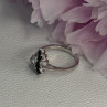 925 Sterling Silver Dark Blue & White Sapphire Ring Size 9 ; 7 ; 6.5