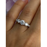 Shiny 925 Sterling Silver CZ Ring Size 7