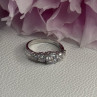 Shiny 925 Sterling Silver CZ Ring Size 7