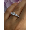 Shiny 925 Sterling Silver CZ Ring Size 7