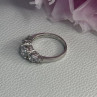 Shiny 925 Sterling Silver CZ Ring Size 7