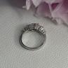 Shiny 925 Sterling Silver CZ Ring Size 7