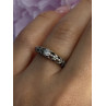 925 Sterling Silver Diamond Ring Size 6