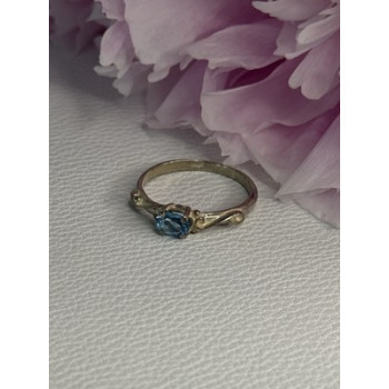 925 Sterling Silver Topaz Ring Size 8.5