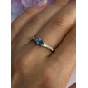 925 Sterling Silver Topaz Ring Size 8.5