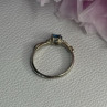925 Sterling Silver Topaz Ring Size 8.5