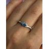 925 Sterling Silver Topaz Ring Size 8.5