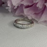 Classy 925 Sterling Silver CZ Ring Size 7.5