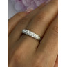 Classy 925 Sterling Silver CZ Ring Size 7.5
