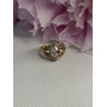 925 Sterling Silver Gold Plated CZ Ring Size 5