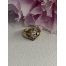 925 Sterling Silver Gold Plated CZ Ring Size 5