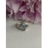 925 Sterling Silver Topaz Ring Size 7.5