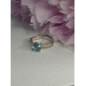 Beautiful 925 Sterling Silver Topaz Ring Size 10