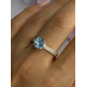Beautiful 925 Sterling Silver Topaz Ring Size 10