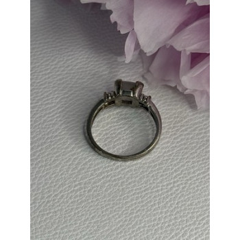 925 Sterling Silver CZ Ring Size 9