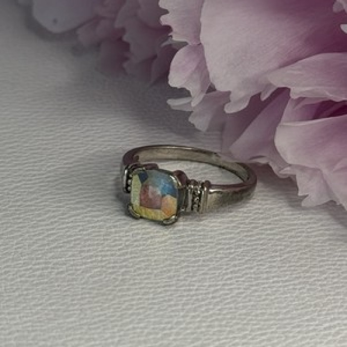 925 Sterling Silver CZ Ring Size 9