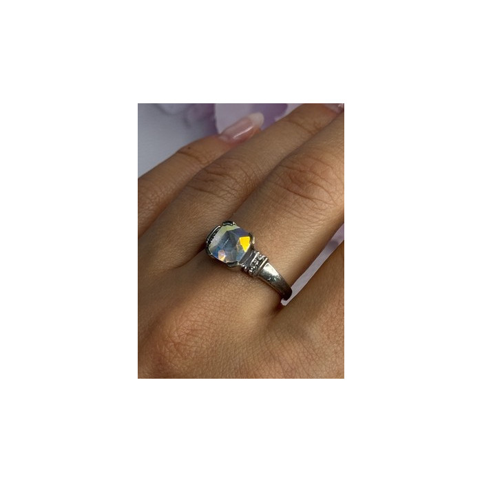 925 Sterling Silver CZ Ring Size 9