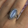 925 Sterling Silver Crystal & CZ Ring Size 9