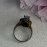 925 Sterling Silver Crystal & CZ Ring Size 9