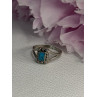 925 Sterling Silver Turquoise Ring Size 7.5