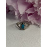 925 Sterling Silver Turquoise Ring Size 7.5