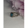 925 Sterling Silver Turquoise Ring Size 7.5