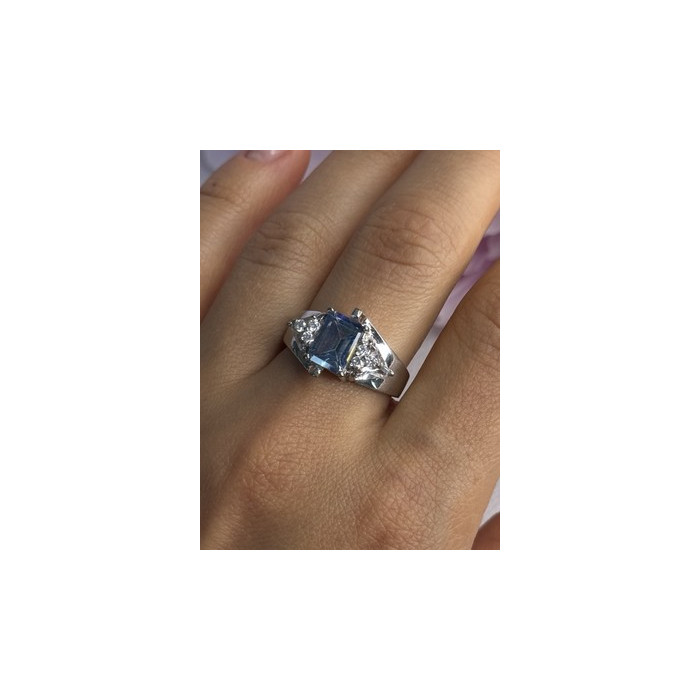 925 Sterling Silver CZ Ring Size 9