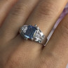 925 Sterling Silver CZ Ring Size 9