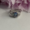 925 Sterling Silver CZ Ring Size 9
