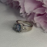 925 Sterling Silver CZ Ring Size 9