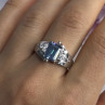 925 Sterling Silver CZ Ring Size 9