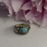 Vintage 925 Sterling Silver Turquoise Ring Size 5