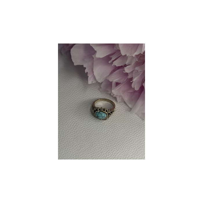 Vintage 925 Sterling Silver Turquoise Ring Size 5