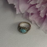 Vintage 925 Sterling Silver Turquoise Ring Size 5