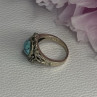 Vintage 925 Sterling Silver Turquoise Ring Size 5