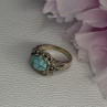 Vintage 925 Sterling Silver Turquoise Ring Size 5