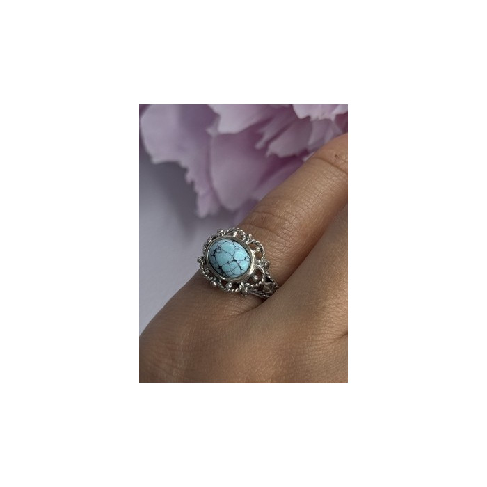 Vintage 925 Sterling Silver Turquoise Ring Size 5