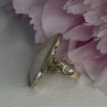 Vintage 925 Sterling Silver Rink Abalone Ring Size 6.5