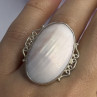 Vintage 925 Sterling Silver Rink Abalone Ring Size 6.5