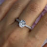 Shiny 925 Sterling Silver CZ Ring Size 10