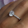 Shiny 925 Sterling Silver CZ Ring Size 10