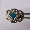 925 Sterling Silver Turquoise Ring Size 8.5