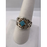 925 Sterling Silver Turquoise Ring Size 8.5