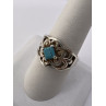 925 Sterling Silver Turquoise Ring Size 8.5
