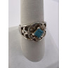 925 Sterling Silver Turquoise Ring Size 8.5