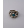 925 Sterling Silver Turquoise Ring Size 8.5